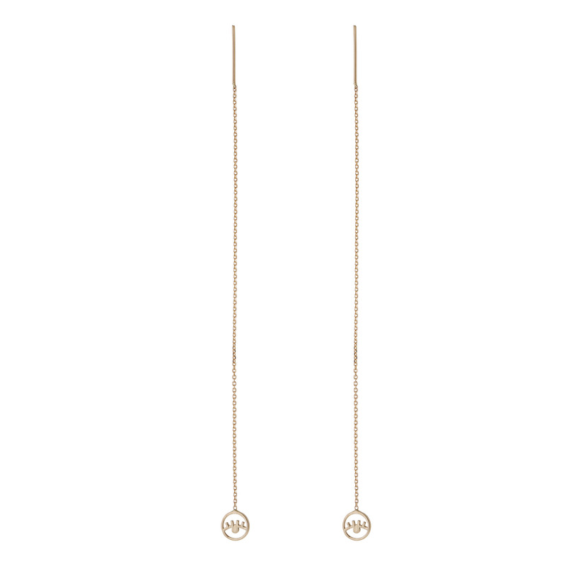 گوشواره طلا 18 عیار زنانه طلای مستجابی مدل 10220