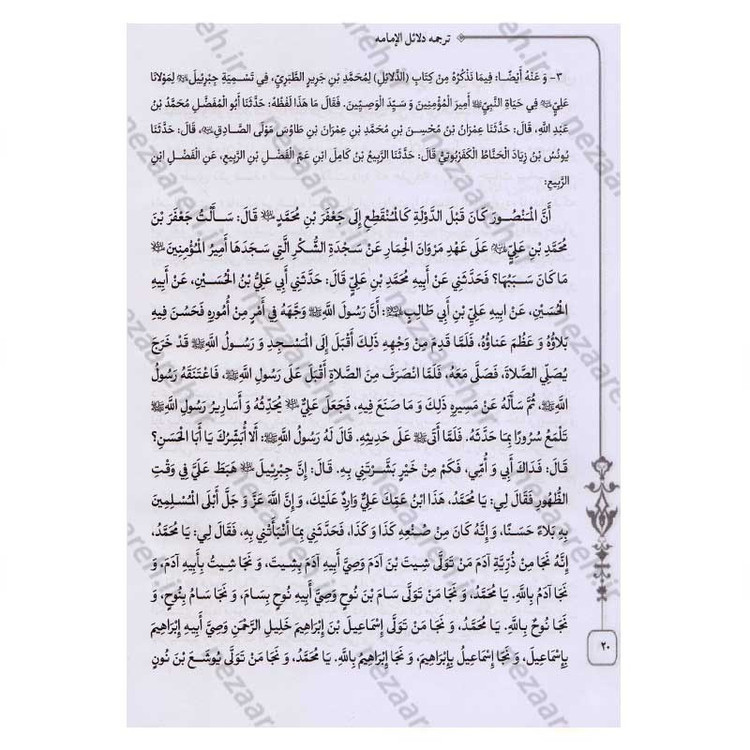 کتاب متن و ترجمه کامل دلائل الامامیه اثر ابوجعفر محمدبن جریر طبری آملی صغیر