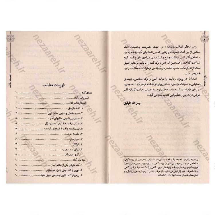 کتاب حیات طیبه (صاعقه ی گناه) بیانات رهبر معظم انقلاب درباره ی معنا، اقسام و آثار انجام و ترک گناه