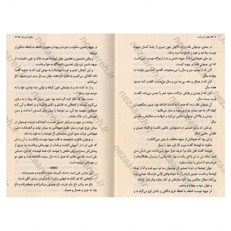 کتاب سقای آب و ادب اثر سید مهدی شجاعی