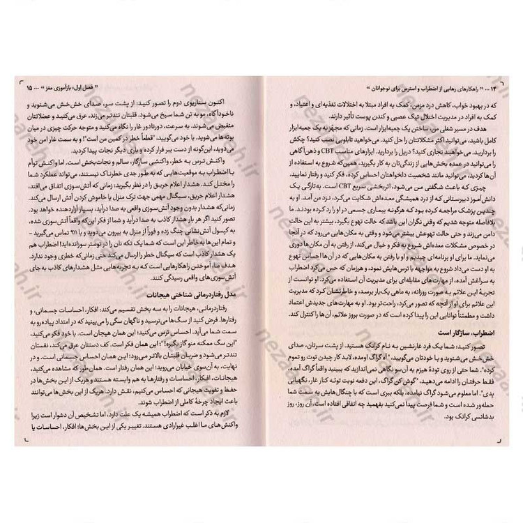 کتاب راهکارهای رهایی از اضطراب و استرس برای نوجوانان اثر پروفسور رجینه گالانتی