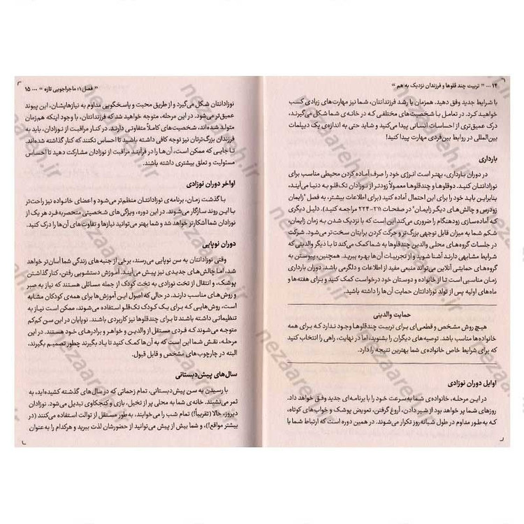 کتاب تربیت چند قلوها و فرزندان نزدیک به هم اثر شلی وزیری فلایس