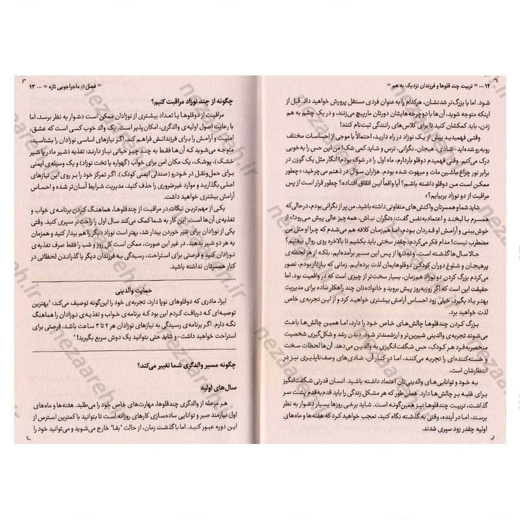 کتاب تربیت چند قلوها و فرزندان نزدیک به هم اثر شلی وزیری فلایس