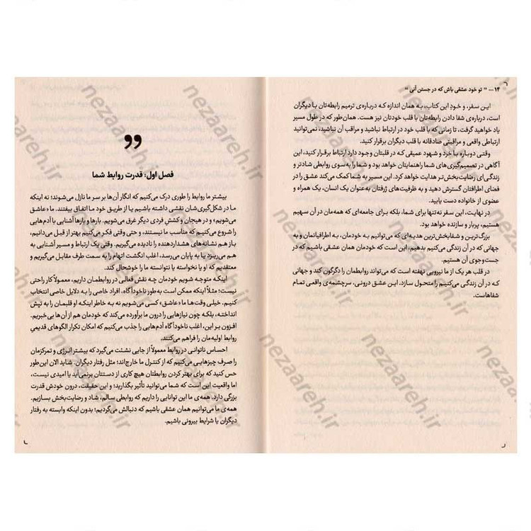 کتاب تو خود عشقی باش که در جستن آنی اثر دکتر نیکول لپرا