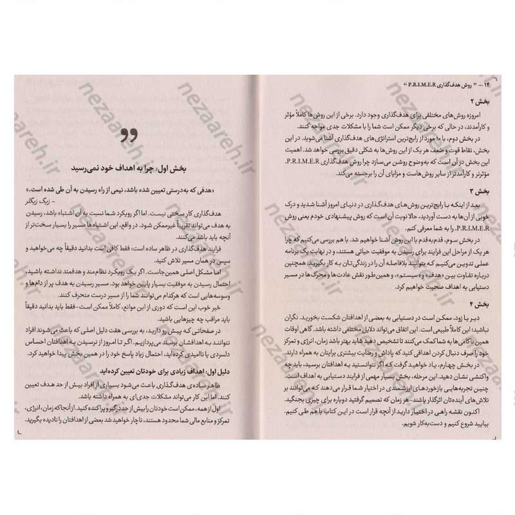 کتاب روش هدف گذاری P.R.I.M.E.R (دستیابی به اهداف، با یک روش روشن) اثر دامون زاهاریادس