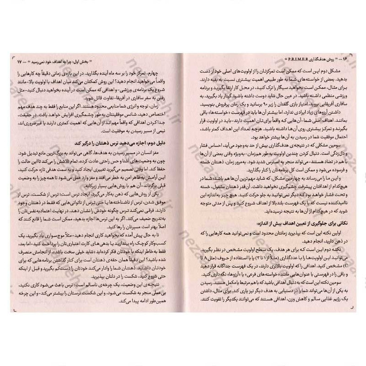 کتاب روش هدف گذاری P.R.I.M.E.R (دستیابی به اهداف، با یک روش روشن) اثر دامون زاهاریادس