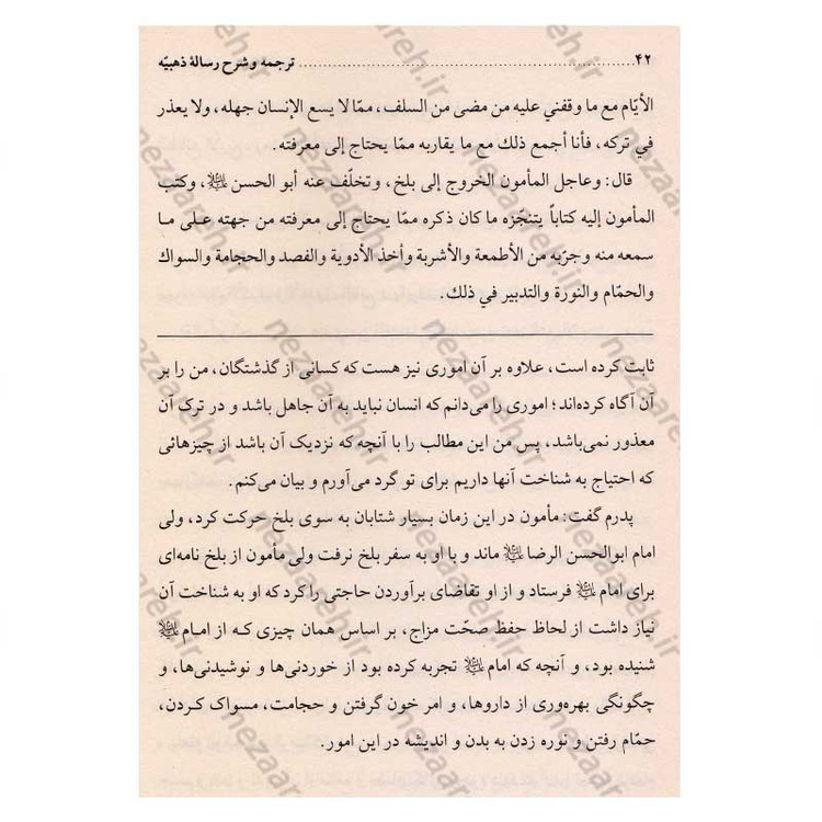 کتاب ترجمه و شرح رساله ذهبیه اثر محمد حسن ربانی