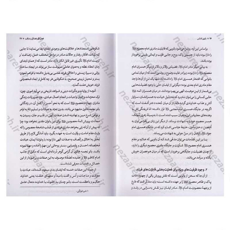 کتاب بانوی اندلس (پژوهشی مستند درباره زندگانی و زادگاه مادر گرامی امام رضا(ع) و حضرت معصومه (س))