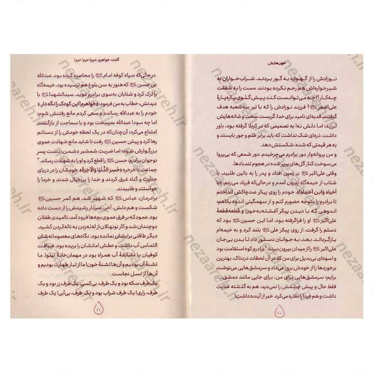 کتاب خون هایش (امام حسین (ع) به روایت حضرت زینب (س)) اثر محمد حسن شاهنگی