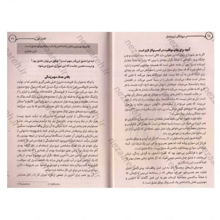 کتاب دیوانگان ثروت ساز در ترن هوایی کارآفرینی اثر دارن هاردی