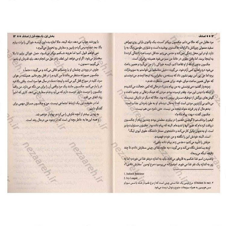 کتاب تصادف اثر فریدا مک فادن
