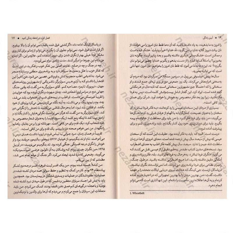 کتاب آیین زندگی اثر دیل کارنگی انتشارات آزرمیدخت