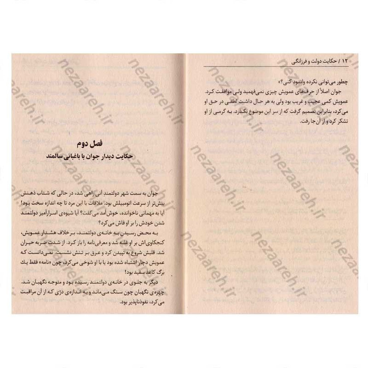 کتاب حکایت دولت و فرزانگی (داستان موفقیت یک ثروتمند) اثر مارک فیشر