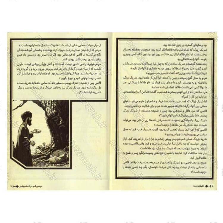 کتاب داستان های پندآموز کلیله و دمنه