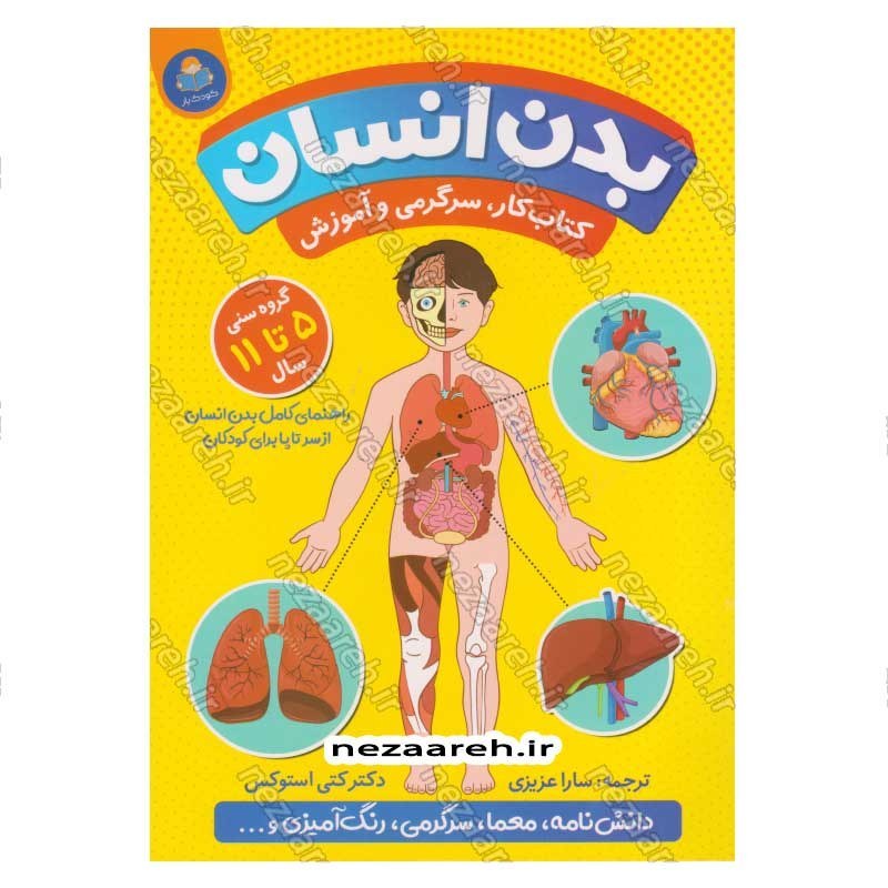 کتاب بدن انسان (راهنمای کامل بدن انسان از سر تا پا برای کودکان 5 تا 11 سال) اثر دکتر کتی استوکس