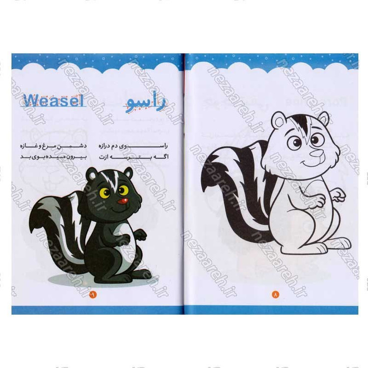 کتاب دوطرفه داستان و رنگ آمیزی اثر انتشارات کاتج دور پرس