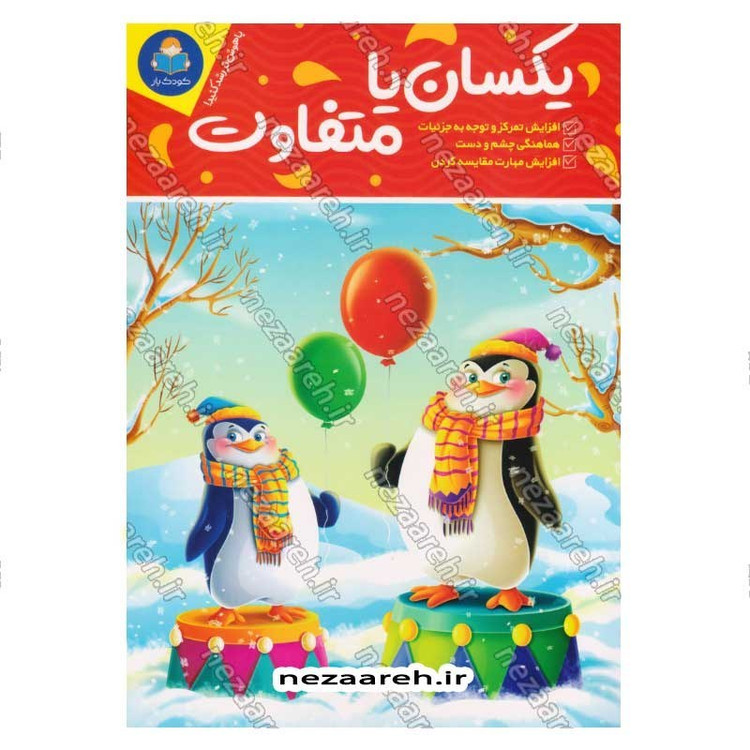 کتاب پک دو جلدی آموزش جهت ها و موقعیت ها و یکسان یا متفاوت (برای کودکان 3 تا 7 سال) اثر باربارا گرگوریچ، لیزا کارمونا