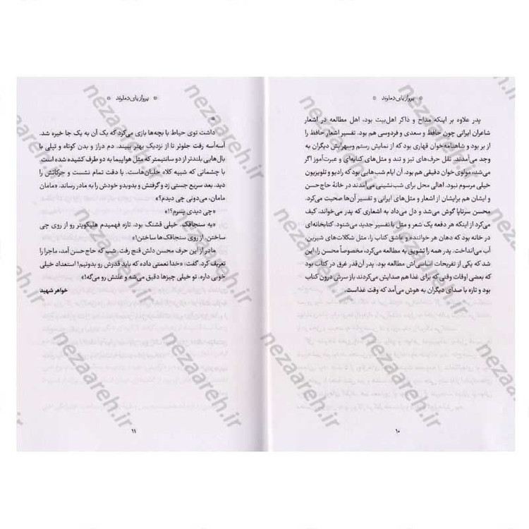 کتاب پرواز پای دماوند اثر محمد حسین علی جان زاده روشن