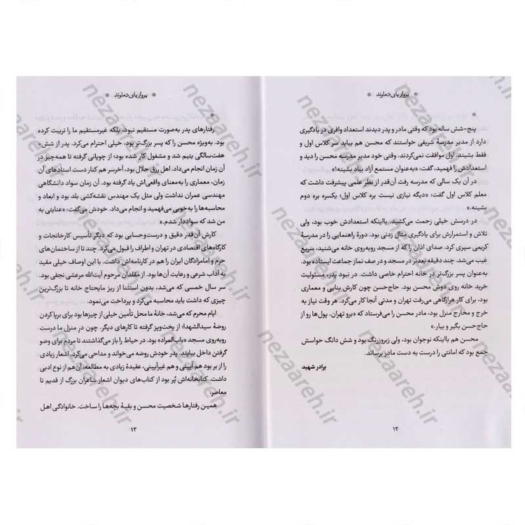 کتاب پرواز پای دماوند اثر محمد حسین علی جان زاده روشن