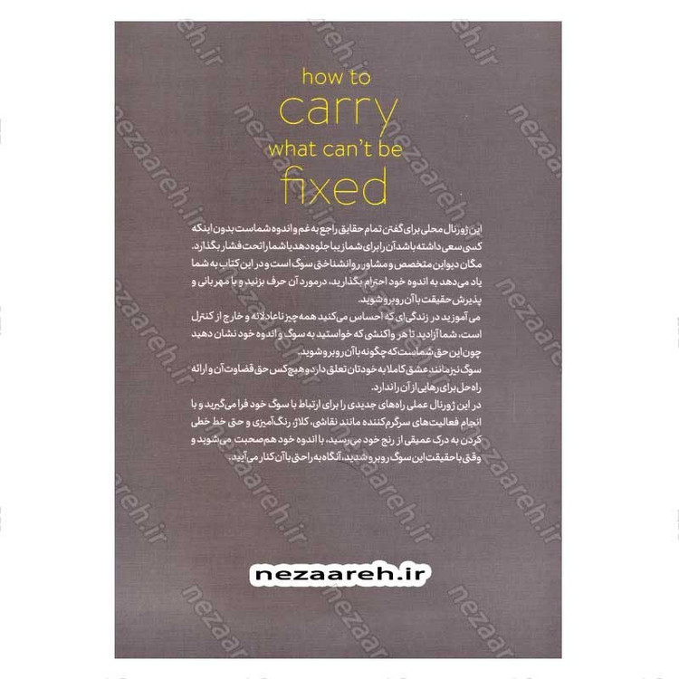 کتاب چگونه رنجی را که نمی توانیم درمان کنیم به دوش بکشیم (ژورنالی برای سوگ و اندوه) اثر مگان دیواین