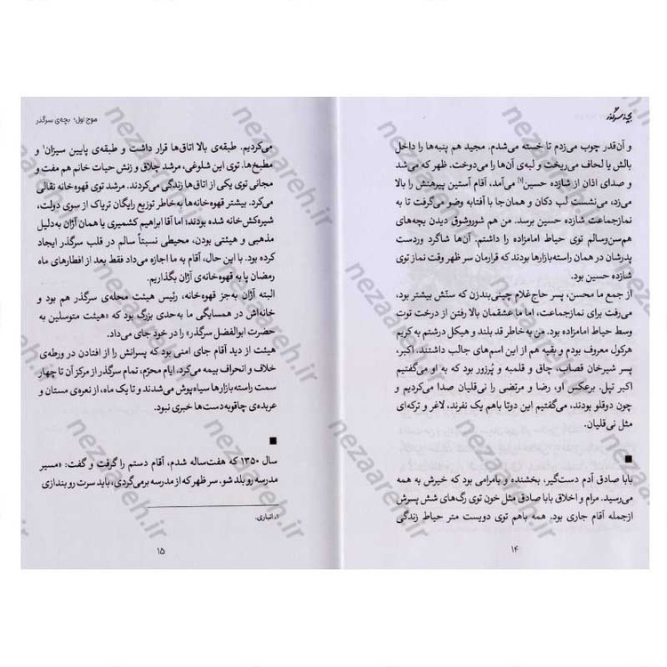 کتاب بچه سر گذر (خاطرات شیرین کریم مطهری) اثر حسن کریمی