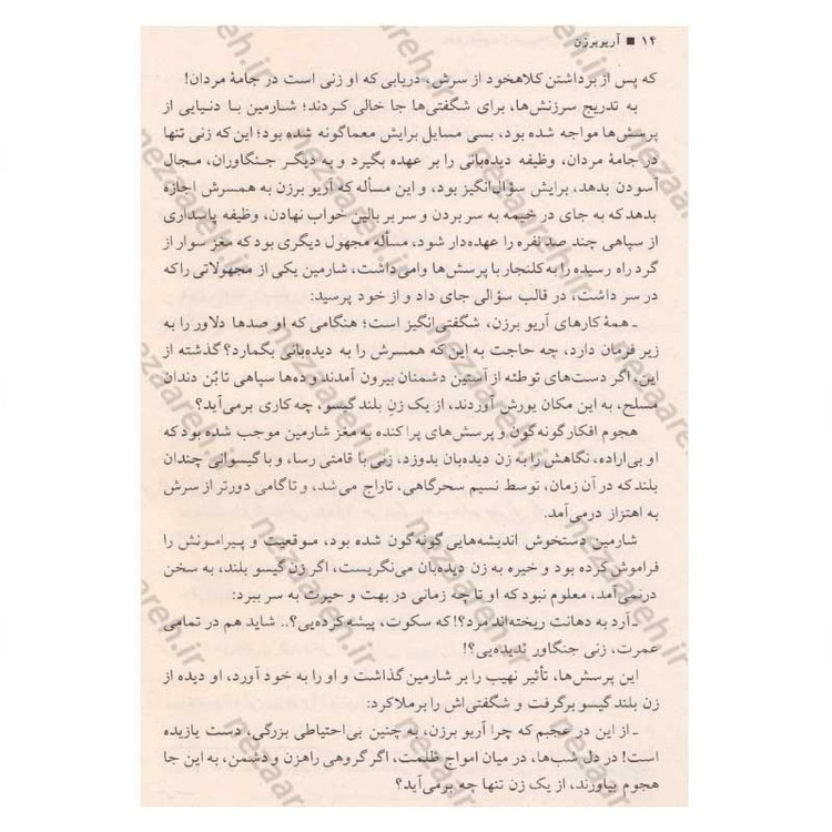 کتاب آریوبرزن آخرین سردار از تبار پاسداران تخت جمشید اثر فواد فاروقی