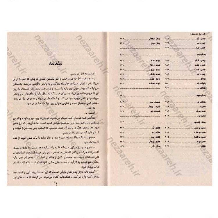 کتاب راز خدمتکار اثر فریدا مک فادن