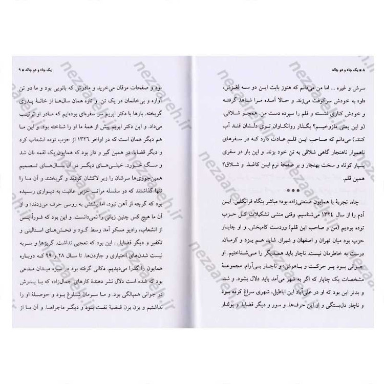 کتاب یک چاه و دو چاله و مثلا شرح احوالات اثر جلال آل احمد