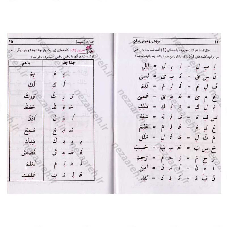کتاب آموزش قرآن کریم (روخوانی سطح1) اثر علی حبیبی