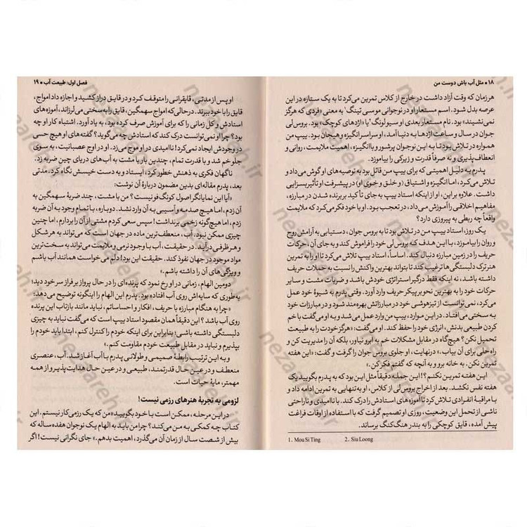 کتاب مثل آب باش دوست من (آموزه هایی از بروس لی) اثر شانون لی