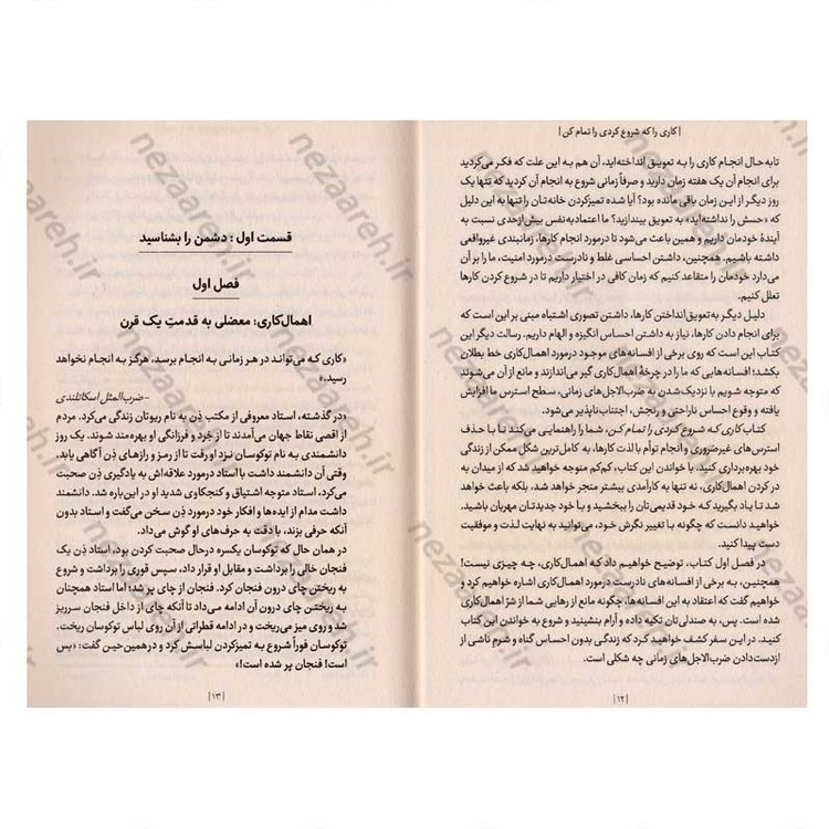 کتاب کاری که شروع کردی را تمام کن اثر مت روزن