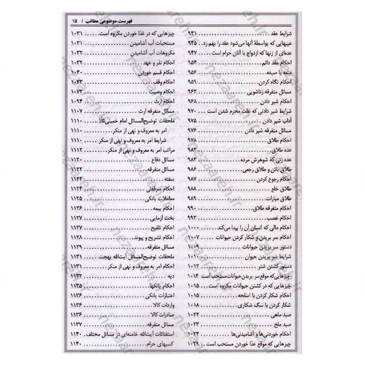 کتاب رساله توضیح المسائل شش مرجع (کتاب رساله توضیح المسائل 6 مرجع)