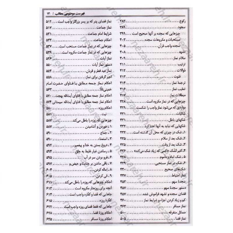 کتاب رساله توضیح المسائل شش مرجع (کتاب رساله توضیح المسائل 6 مرجع)
