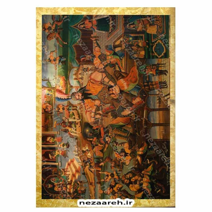 کتاب شاهنامه فردوسی بر اساس نسخه مسکو (قطع بزرگ، مصور و قابدار)