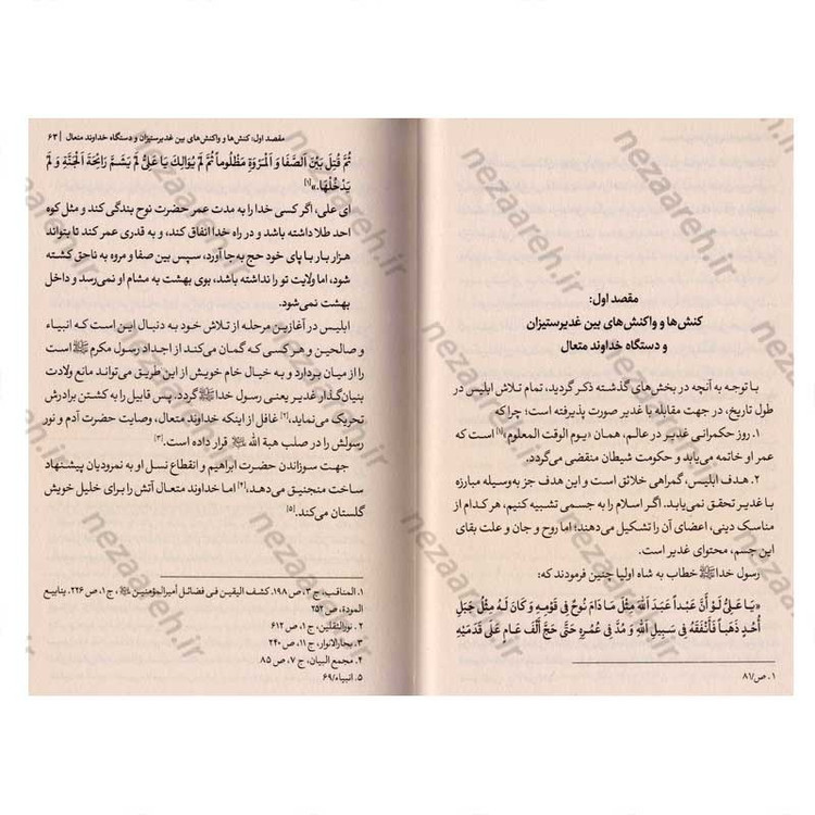 کتاب حمایت همه جانبه خداوند از غدیر