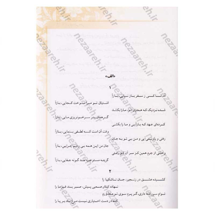 کتاب دیوان کامل وحشی بافقی اثر کمال الدین وحشی بافقی