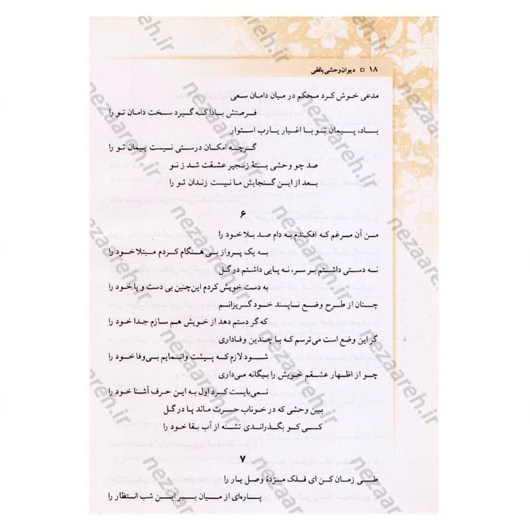 کتاب دیوان کامل وحشی بافقی اثر کمال الدین وحشی بافقی