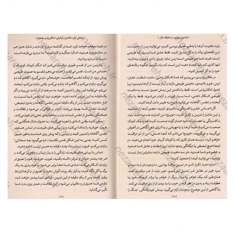 کتاب جادوی حضور در لحظه حال اثر تیک نات هان