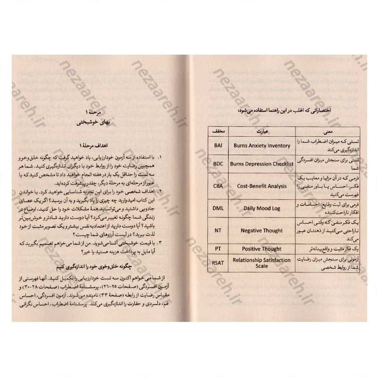 کتاب 10 روز تا عزت نفس اثر دیوید برنز