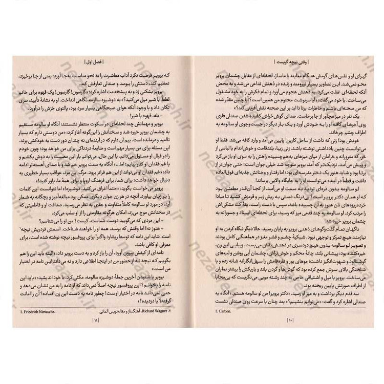 کتاب وقتی نیچه گریست اثر اروین د یالوم انتشارات یوشیتا