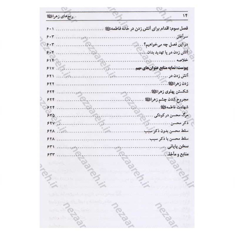 کتاب رنج های حضرت زهرا (پاسخ به شبهات سید محمدحسین فضل الله) اثر سید جعفر مرتضی عاملی