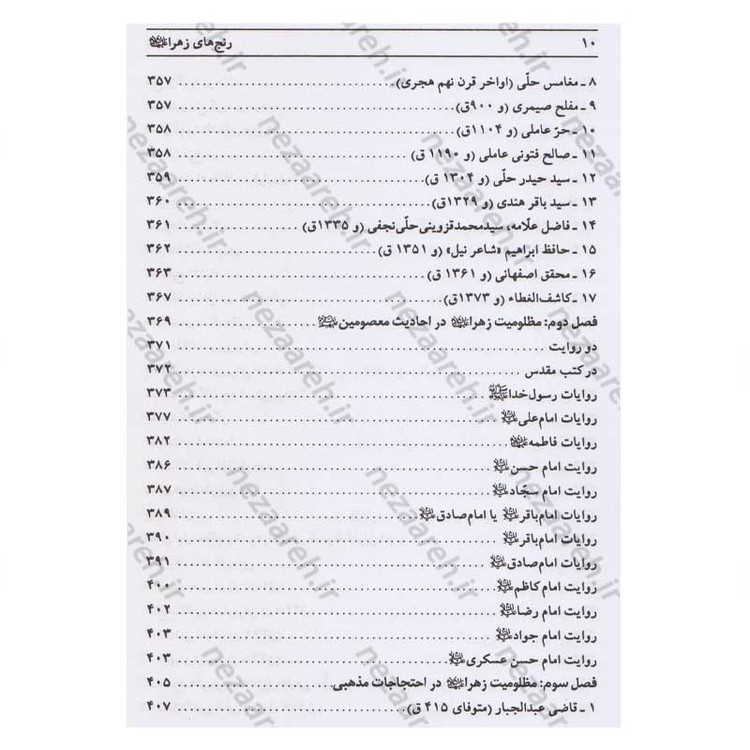 کتاب رنج های حضرت زهرا (پاسخ به شبهات سید محمدحسین فضل الله) اثر سید جعفر مرتضی عاملی