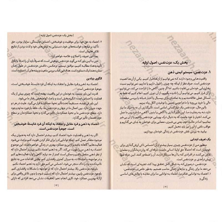 کتاب 6 ستون عزت نفس اثر ناتانیل براندن