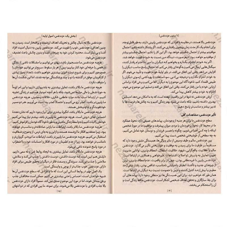 کتاب 6 ستون عزت نفس اثر ناتانیل براندن
