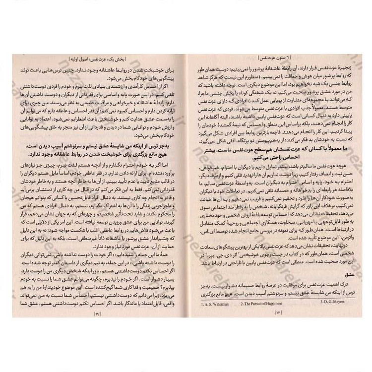 کتاب 6 ستون عزت نفس اثر ناتانیل براندن