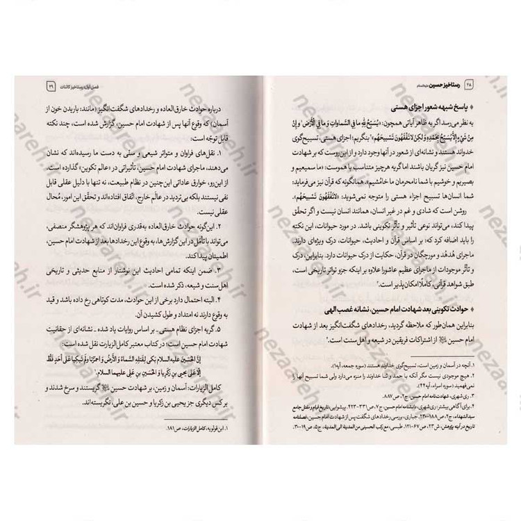 کتاب رستاخیز حسین (ع) (از عاشورا تا اربعین) اثر مصطفی امیری