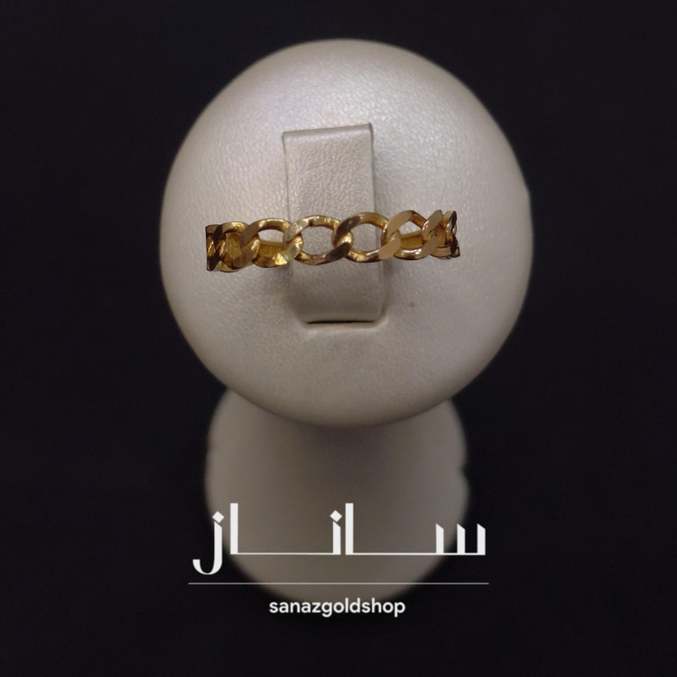 انگشتر مینیمال کارتیر 18عیار ارسال رایگان گالری طلای ساناز