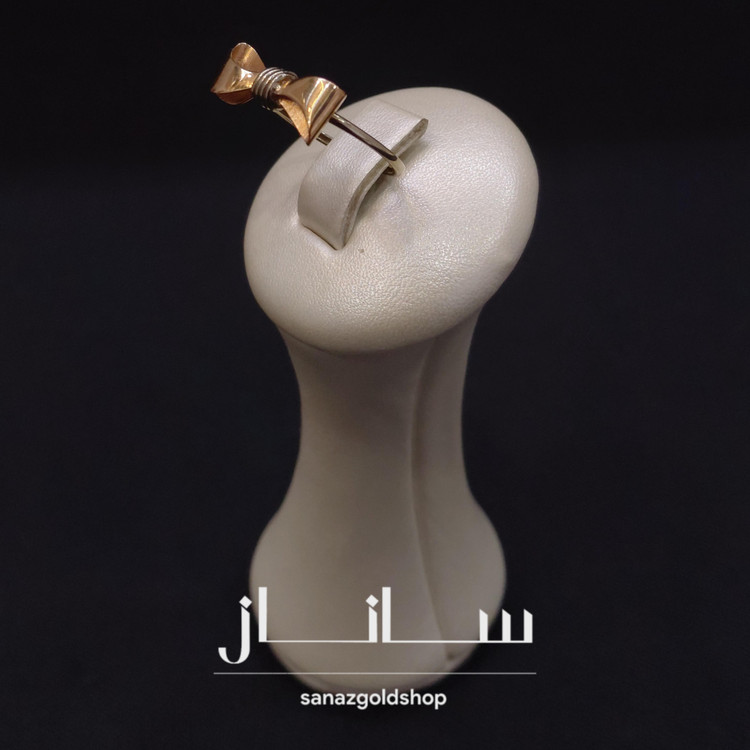 انگشتر مینیمال طرح پاپیون رزگلد 18 عیار ارسال رایگان گالری طلای ساناز