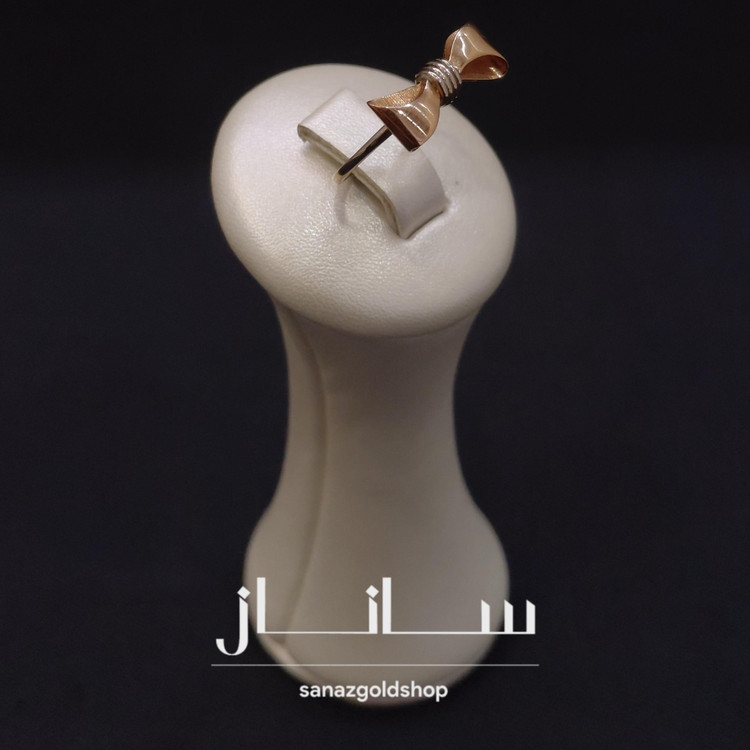 انگشتر مینیمال طرح پاپیون رزگلد 18 عیار ارسال رایگان گالری طلای ساناز