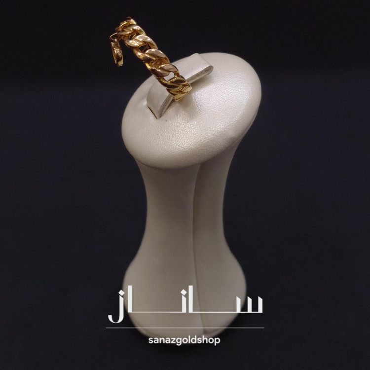 انگشتر مینیمال کارتیر طرح آویزدار قلب 18عیار ارسال رایگان گالری طلای ساناز